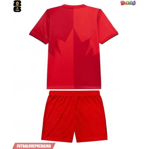 Lacne Dětský Futbalové dres Kanada MS 2026 Krátky Rukáv - Domáci (+ trenírky)